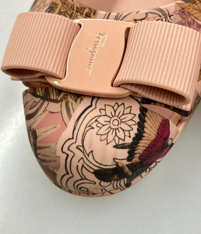 サルヴァトーレフェラガモ ラバーパンプス 花柄 ヴァラ レディース SIZE 8 (XL) Salvatore Ferragamo