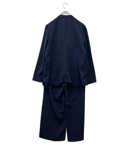 美品 theory luxe セットアップ パンツスーツ ノーカラー 03-2106475-895-042 レディース SIZE 42 (L) セオリーリュクス