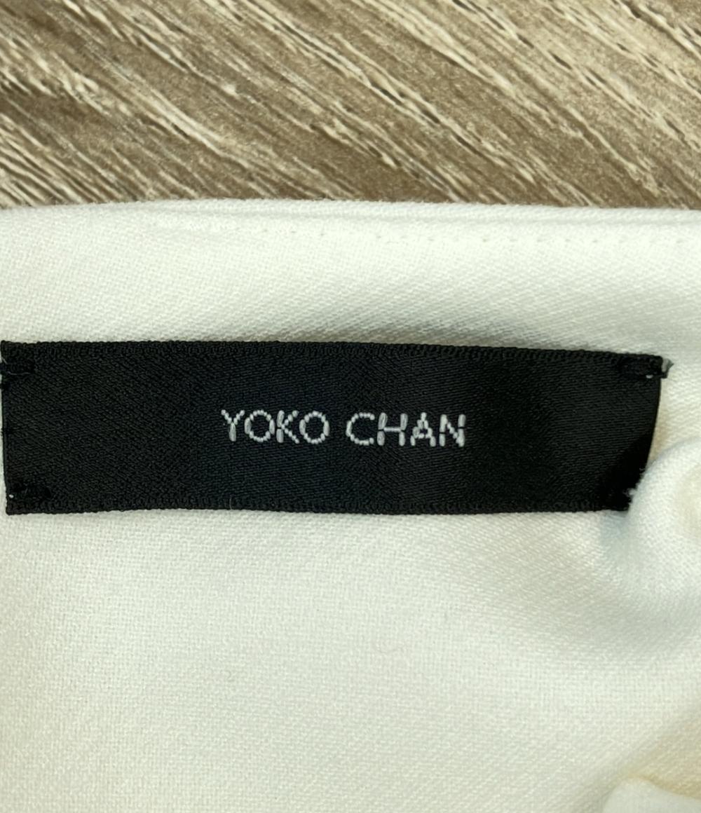 yokochan ホワイト パール半袖ブラウス YOKO CHAN 半袖シャツ ブラウス パール YCB-421-285 レディース SIZE