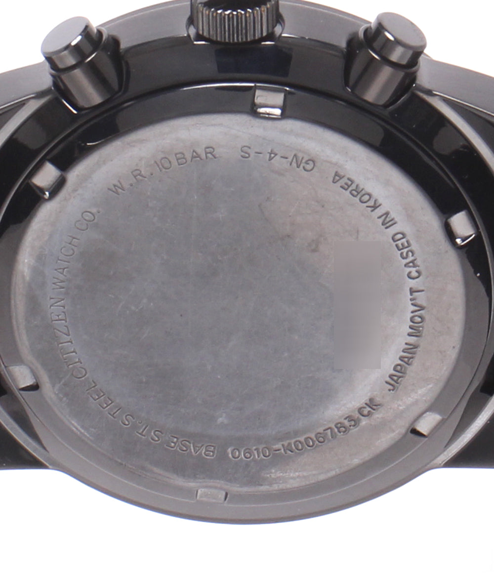 CITIZEN 腕時計 クオーツ ブラック 0610-K006783 メンズ シチズン