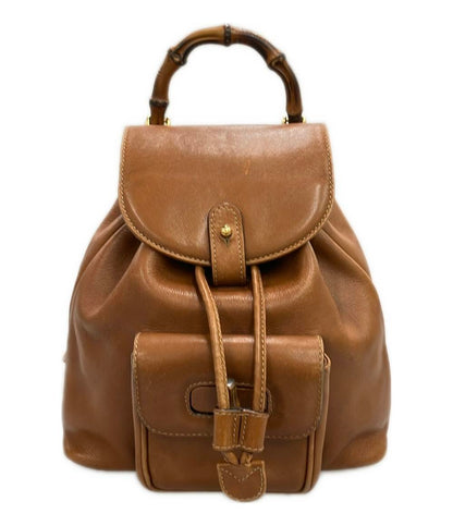 GUCCI レザー リュック ミニリュック バンブー 008 1705 0030 レディース グッチ