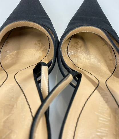 YVES SAINT LAURENT ポインテッドトゥ スリングバックパンプス レディース SIZE 37 (24.5cm) イヴ・サンローラン