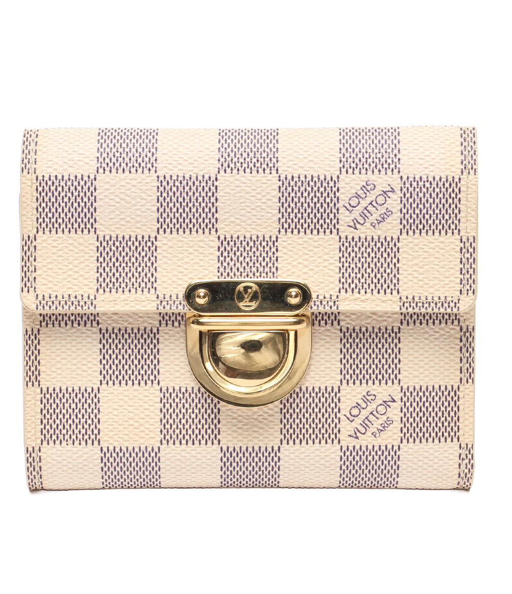 LOUIS VUITTON 三つ折り財布 ポルトフォイユ コアラ ダミエアズール N60013 レディース ルイ・ヴィトン