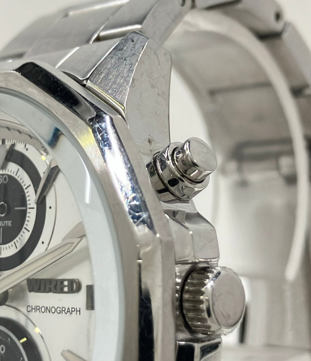 SEIKO 腕時計 ワイアード WIRED クオーツ シルバー VK67-K090 メンズ セイコー