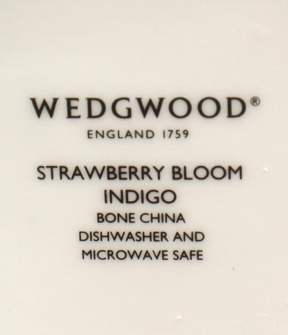 美品 ウェッジウッド スモールプレート スクエア 皿 2点セット 14cm ストロベリーブルーム インディゴ WEDGWOOD