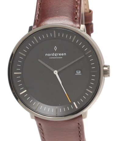 美品 Nordgreen 腕時計 Philosopher クオーツ ブラック メンズ ノードグリーン