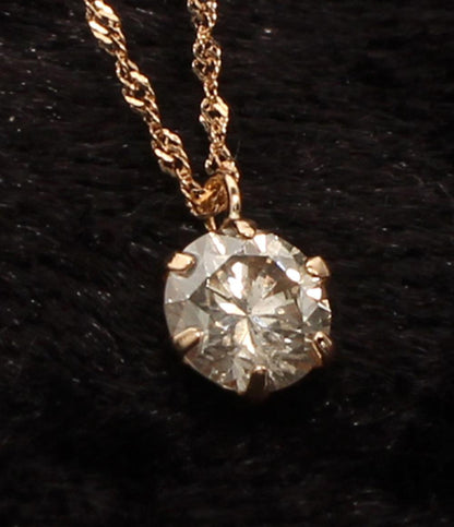 美品 ネックレス K18 ダイヤ 0.347ct レディース