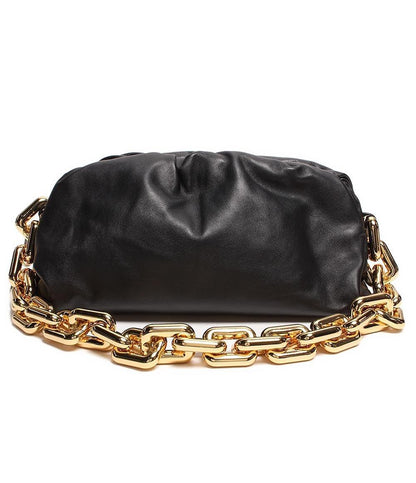 ボッテガヴェネタ チェーンレザーショルダーバッグ クラッチバッグ がま口 ゴールド金具 THE CHAIN POUCH カーフスキン レディース BOTTEGAVENETA