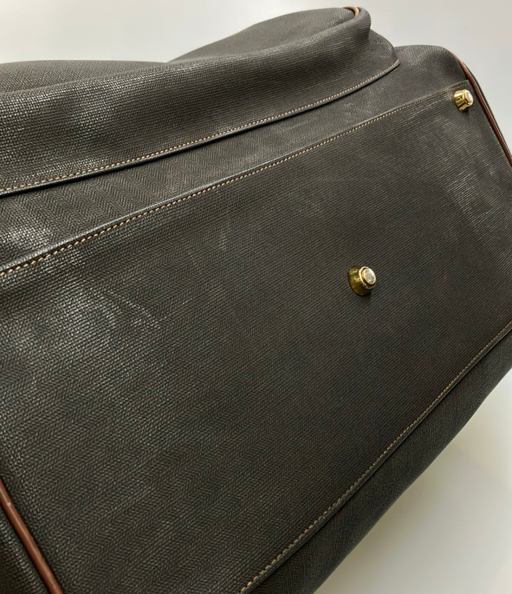 Dunhill ボストンバッグ ショルダーバッグ 2WAY 斜め掛け PVC レザー メンズ ダンヒル