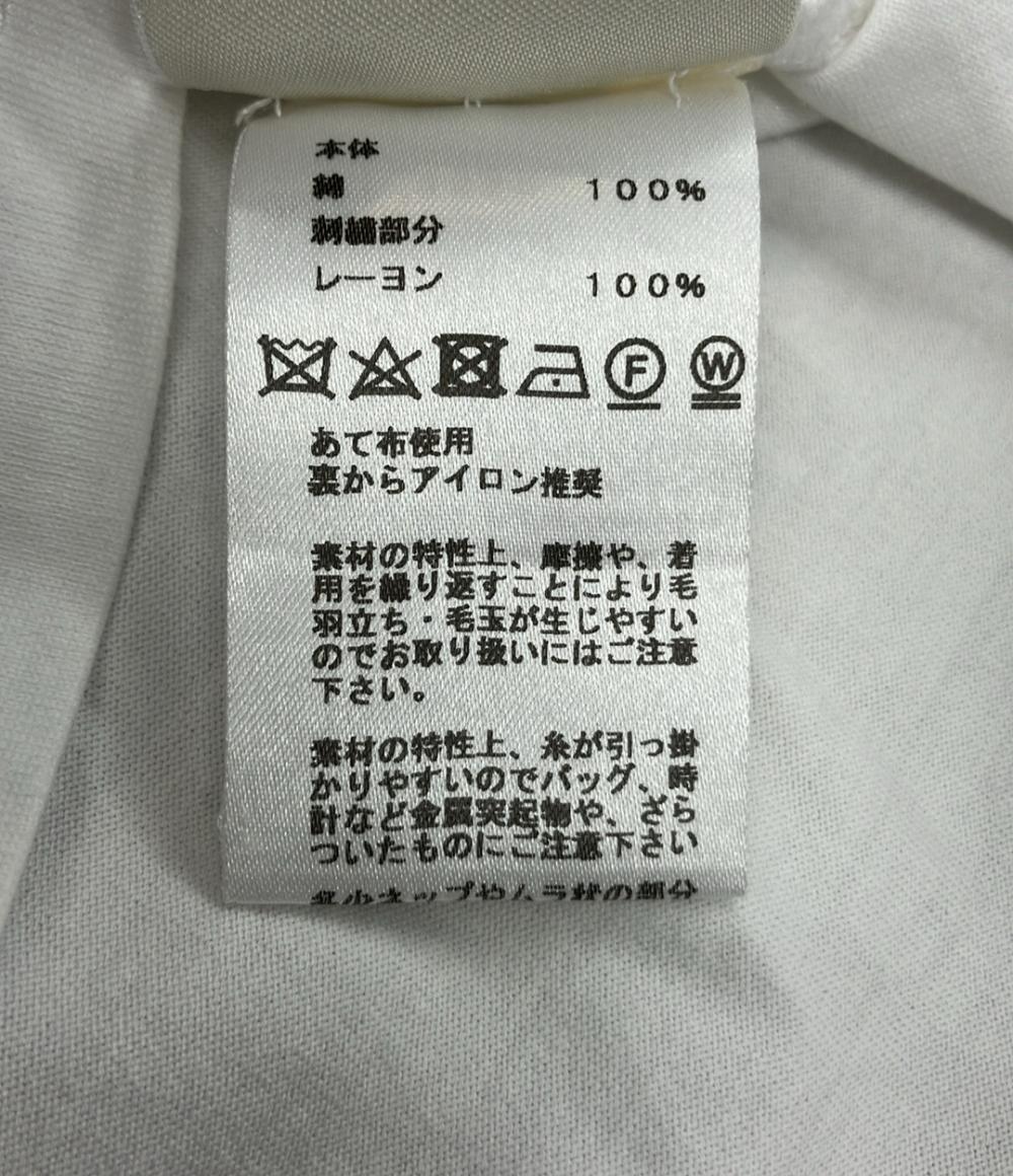 美品 エルメス 半袖Tシャツ シェーヌダンクル刺繍 レディース SIZE 36 (S) HERMES