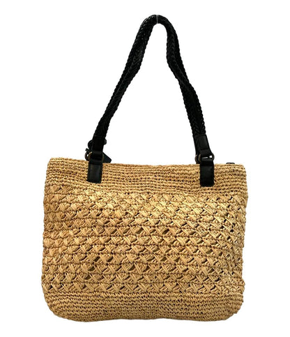 美品 アニエスベーボヤージュ トートバッグ 肩掛け ラフィア レディース Agnes b. VOYAGE