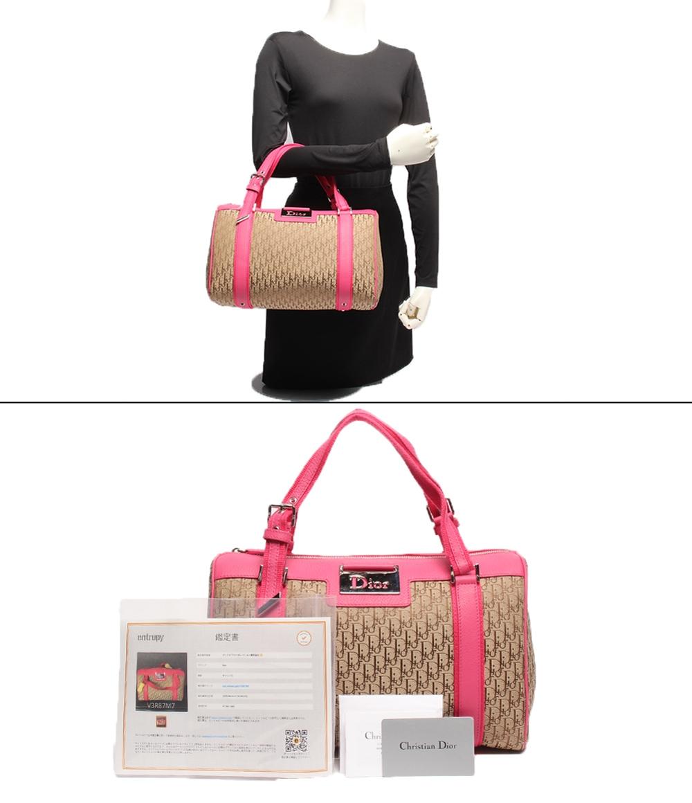 美品 クリスチャンディオール ハンドバッグ ミニボストンバッグ トロッター レディース Christian Dior