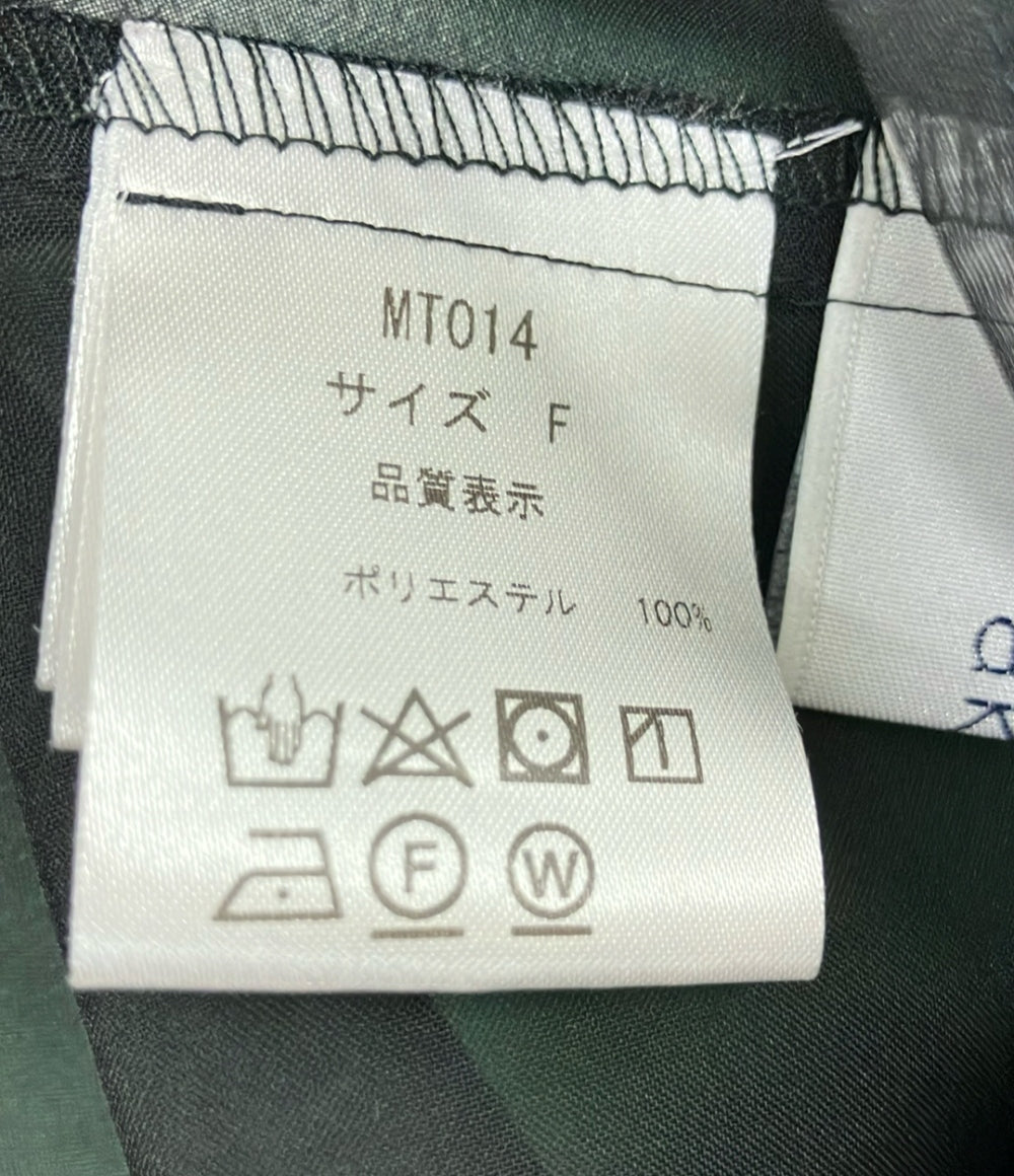 アキキ バルーンスリーブ半袖シアーブラウス レディース SIZE F akiki