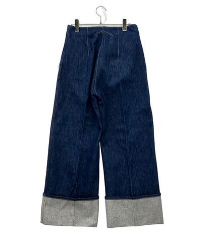 PATOU デニムパンツ アイコニック タグ付き DENIM ICONIC TROUSERS TR0030008602D レディース SIZE 36 (M) パトゥ