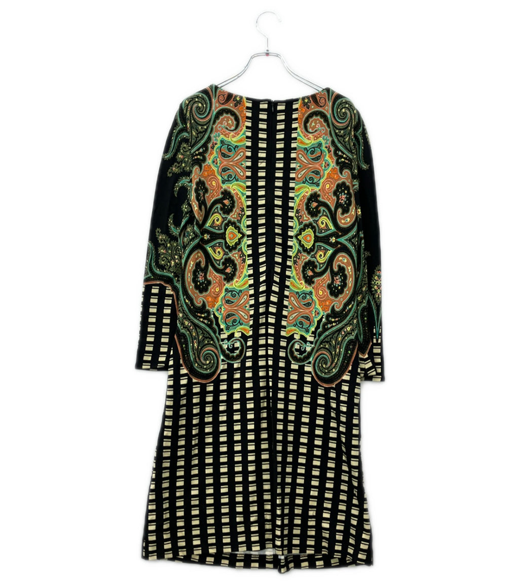 美品 ETRO 長袖 ワンピース 162-18614-5258 レディース SIZE 40 (S) エトロ