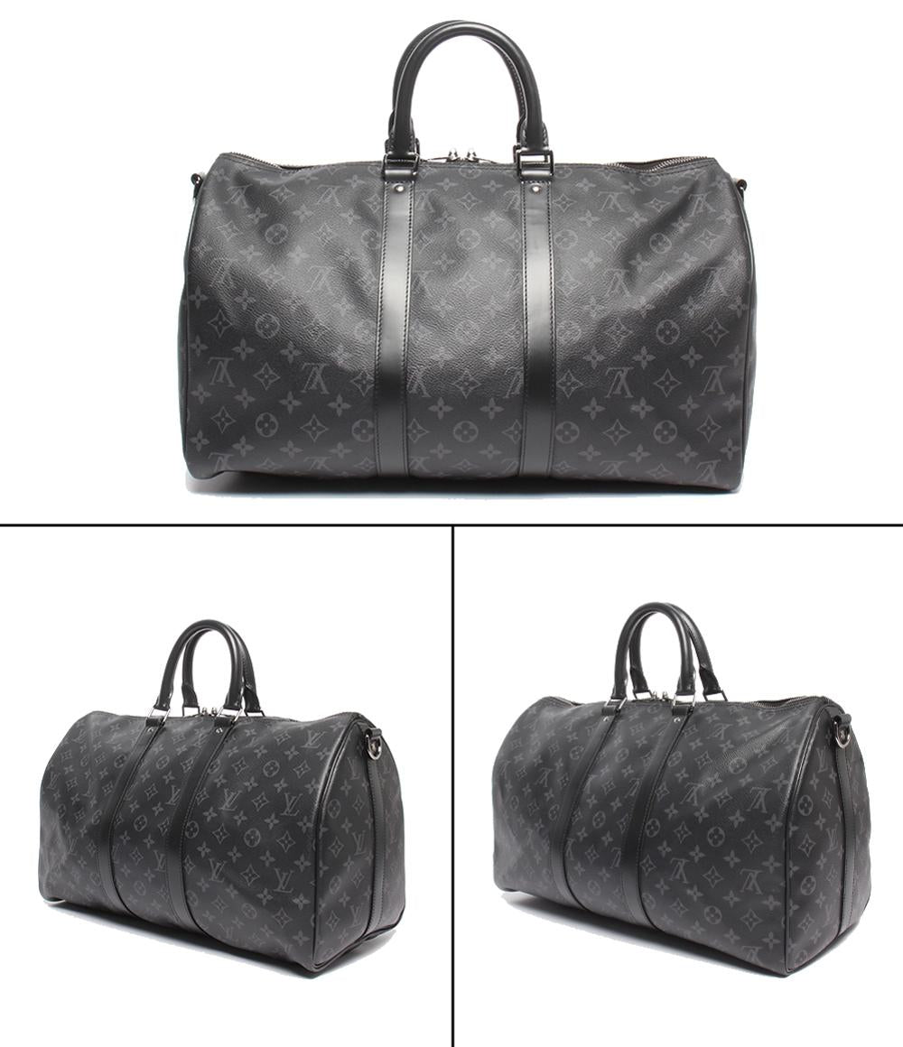 LOUIS VUITTON 2WAYボストンバッグ ショルダーバッグ 斜め掛け キーポル バンドリエール45 モノグラムエクリプス M40569 メンズ ルイ・ヴィトン