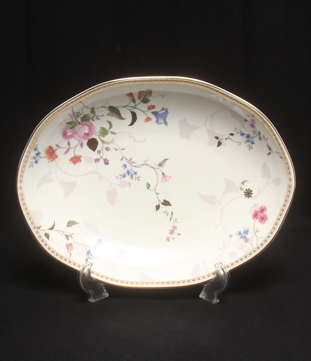 美品 ウェッジウッド オーバルディッシュ 皿 25cm ローズゴールド ROSE GOLD WEDGWOOD