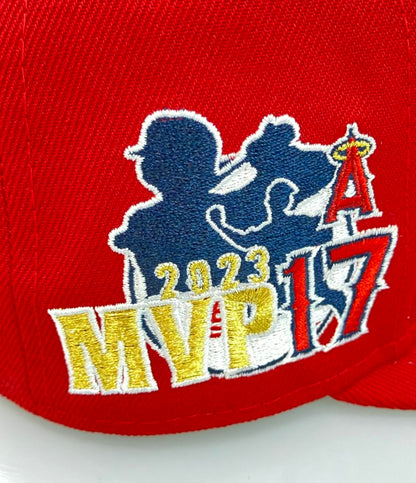 美品 ニューエラ キャップ 野球 MLB LAエンゼルス 大谷翔平 17 2023MVP記念 メンズ NEW ERA