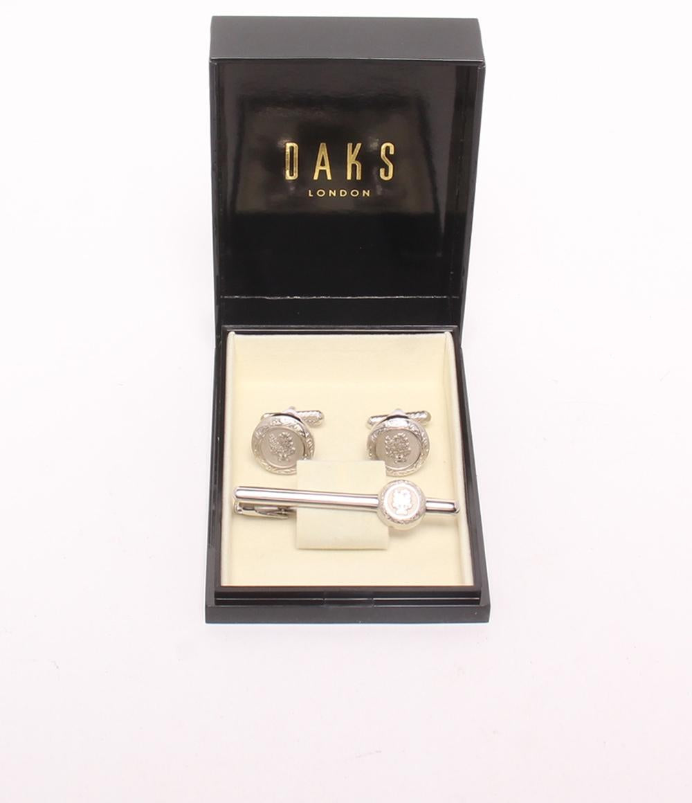 美品 DAKS カフス タイピン タイバー 2点セット メンズ ダックス
