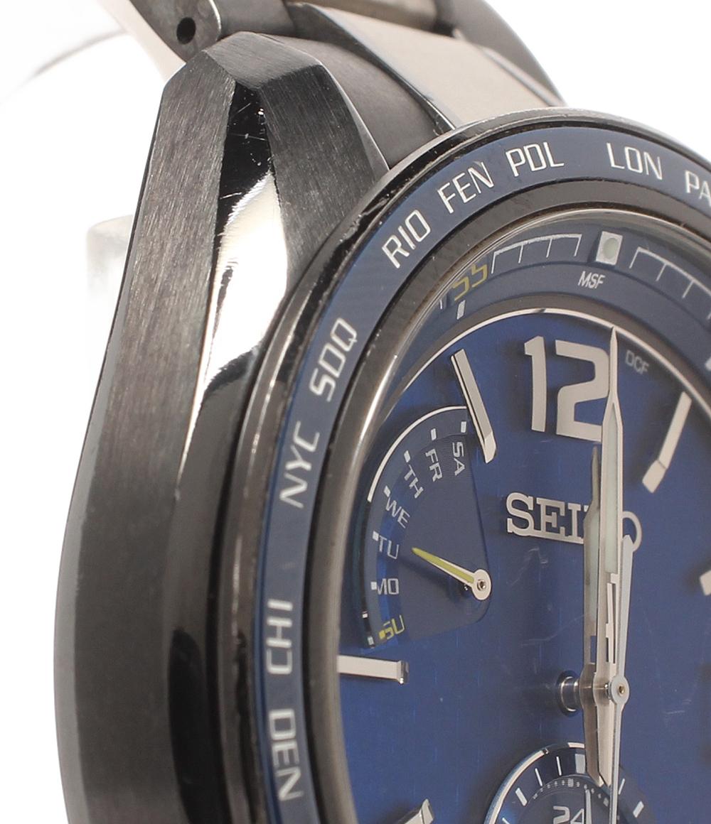SEIKO 腕時計 ブライツ Brightz ソーラー ブルー 8B63-0AS0 メンズ