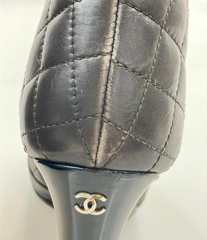 シャネル ショートブーツ サイドゴア レディース SIZE 37 1/2 C (L) CHANEL
