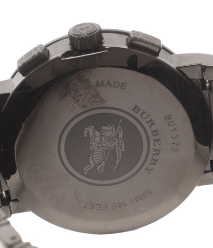美品 Burberry 腕時計 クオーツ ブラック BU1373 メンズ バーバリー