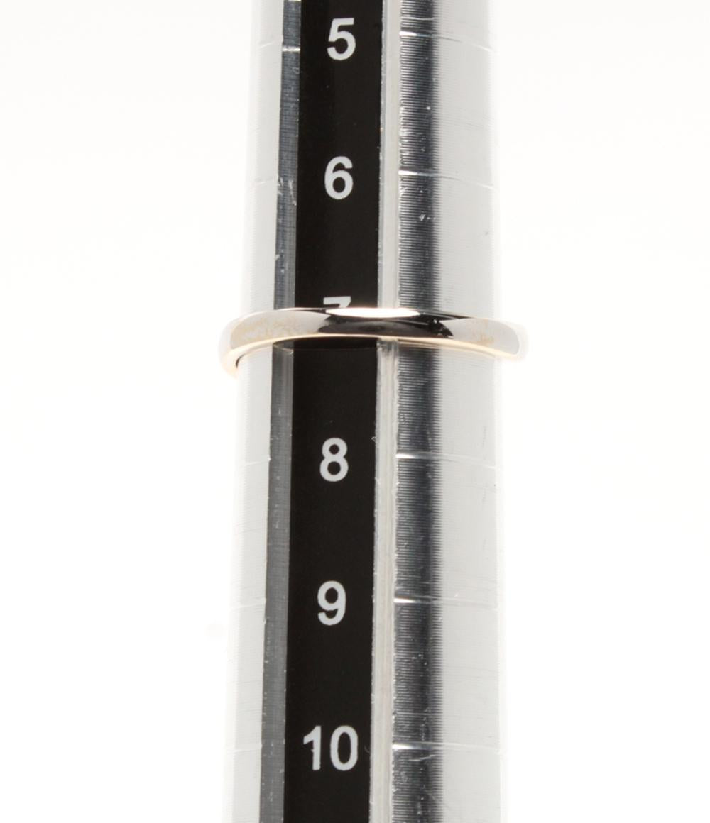 美品 VENDOME AOYAMA リング 指輪 K18 ダイヤ 4P レディース SIZE 7号 ヴァンドームアオヤマ