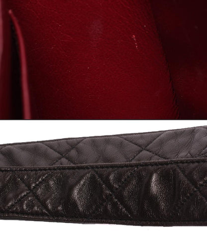 CHANEL ショルダーバッグ ラムスキン ゴールド金具  2番台 肩掛け マトラッセ レディース シャネル