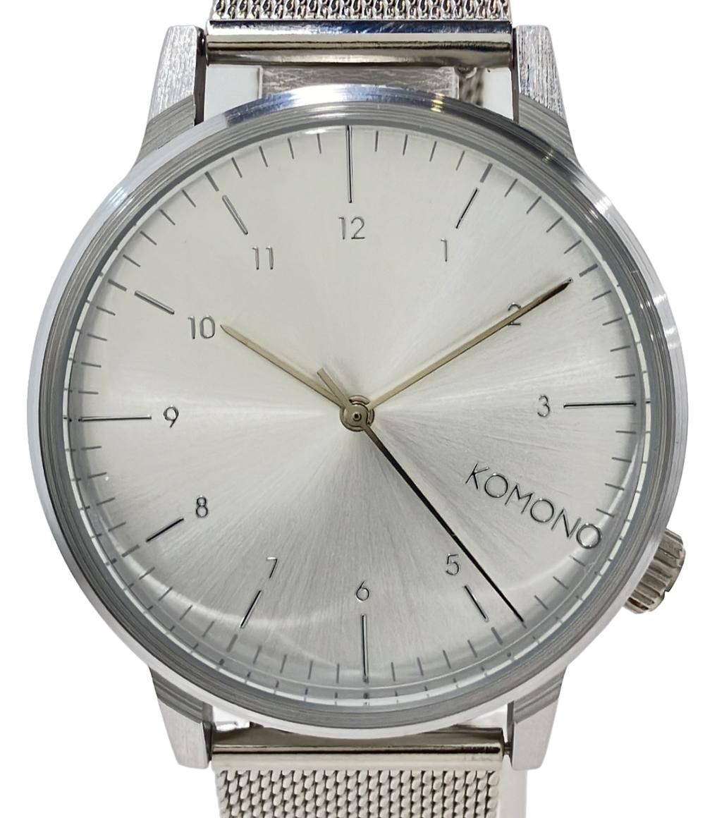 コモノ 腕時計 クオーツ シルバー メンズ KOMONO