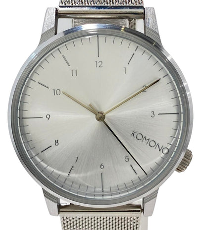 コモノ 腕時計 クオーツ シルバー メンズ KOMONO