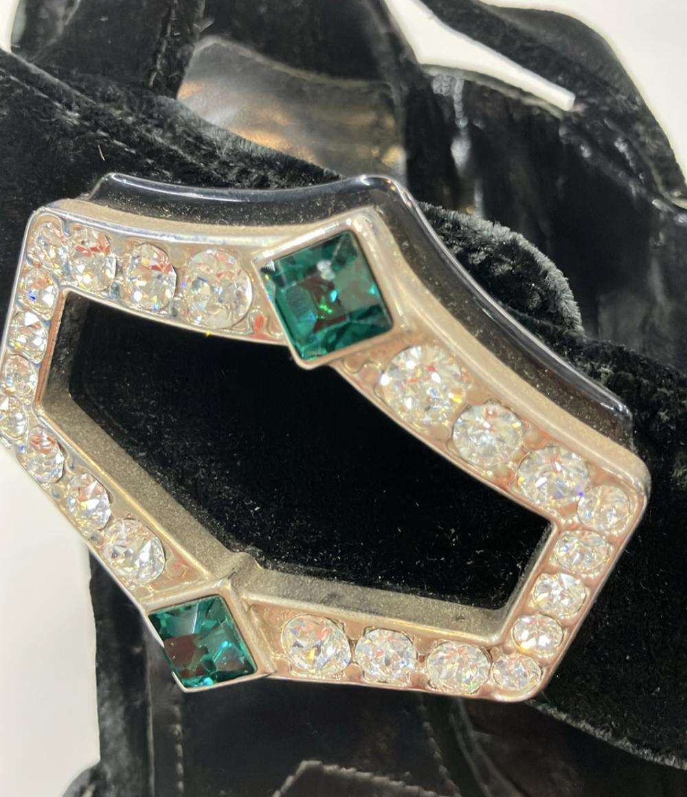 PRADA プラットフォームサンダル ベルベット レディース SIZE 35 1/2 22.5(cm) プラダ