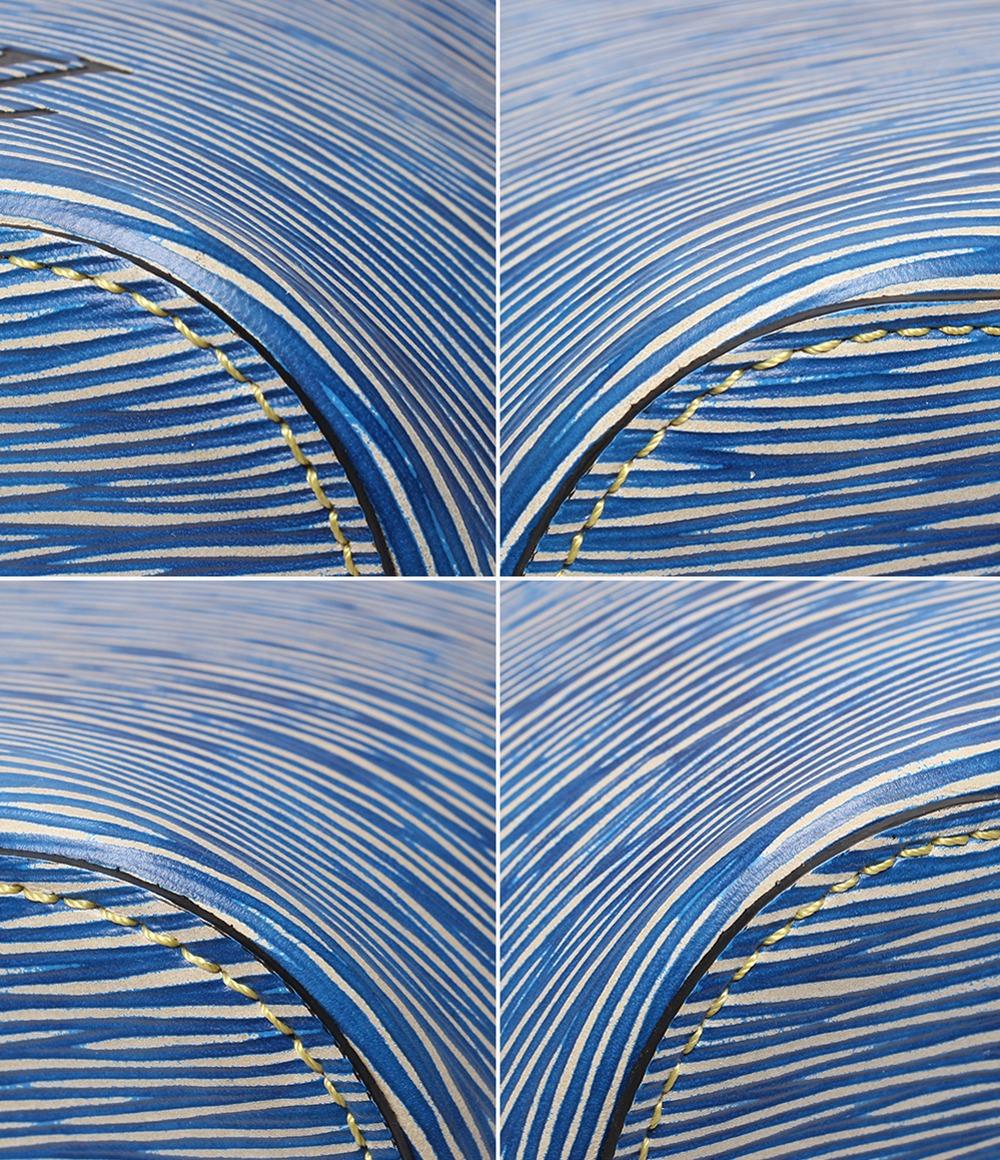 美品 LOUIS VUITTON トートバッグ 肩掛け ネヴァーフル MM エピ デニム M51053 レディース メンズ ルイ・ヴィトン