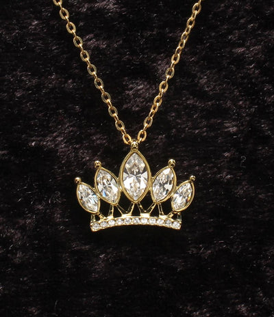 美品 SWAROVSKI ネックレス ティアラモチーフ レディース スワロフスキー