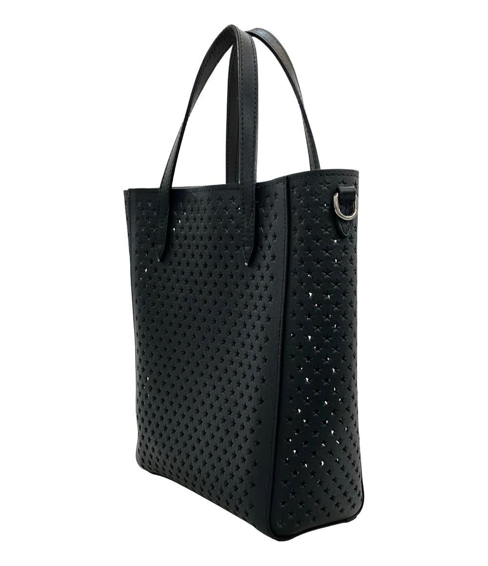 Jimmy Choo ハンドバッグ トートバッグ ショルダーバッグ 2WAY 斜め掛け PEGASI スターパンチング レザー レディース ジミーチュウ