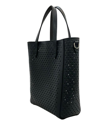 Jimmy Choo ハンドバッグ トートバッグ ショルダーバッグ 2WAY 斜め掛け PEGASI スターパンチング レザー レディース ジミーチュウ