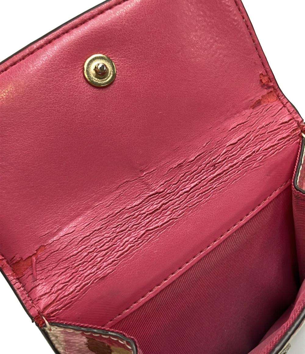 訳あり COACH 三つ折り財布 F53758 レディース コーチ