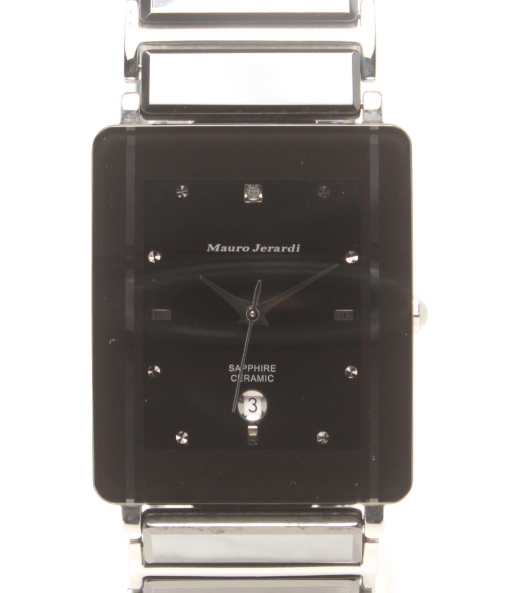 Mauro Jerardi 腕時計 クオーツ ブラック MJ-3080 メンズ マウロジェラルディ