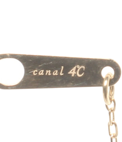 美品 canal4℃ ネックレス K10 ブルートパーズ レディース カナルヨンドシー