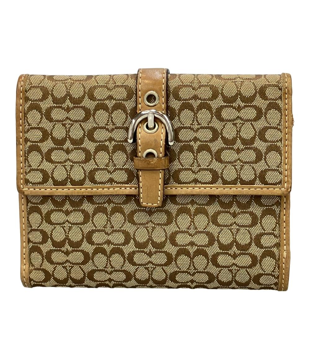 コーチ 二つ折り財布 ミニシグネチャー レディース COACH