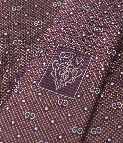 美品 GUCCI ネクタイ シルク100％ GG柄 メンズ グッチ