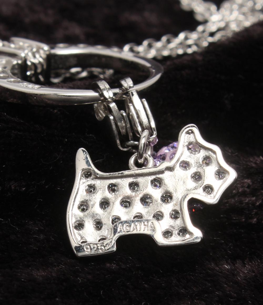 AGATHA ネックレス SV925 犬モチーフ ドッグモチーフ レディース アガタ