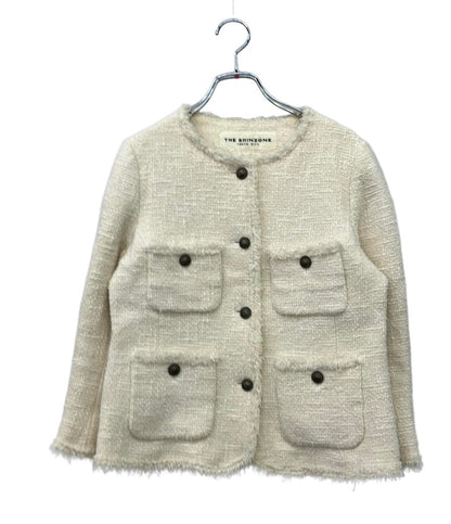 SHINZONE ノーカラージャケット ツイード シルク混 15SMSJK11 レディース SIZE 38 (S) シンゾーン