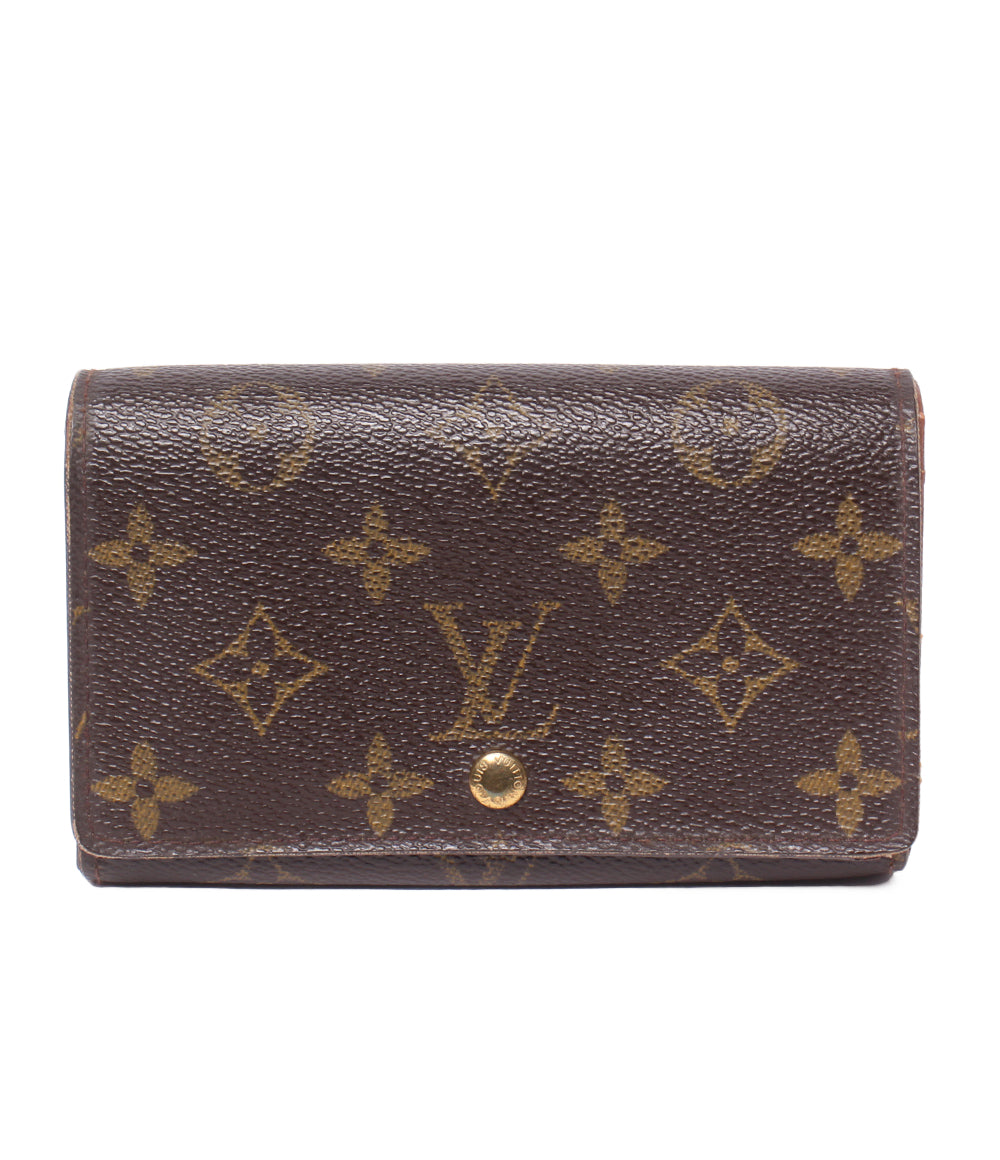 LOUIS VUITTON 二つ折り財布 ポルト モネ ビエ トレゾール モノグラム M61730 レディース ルイ・ヴィトン