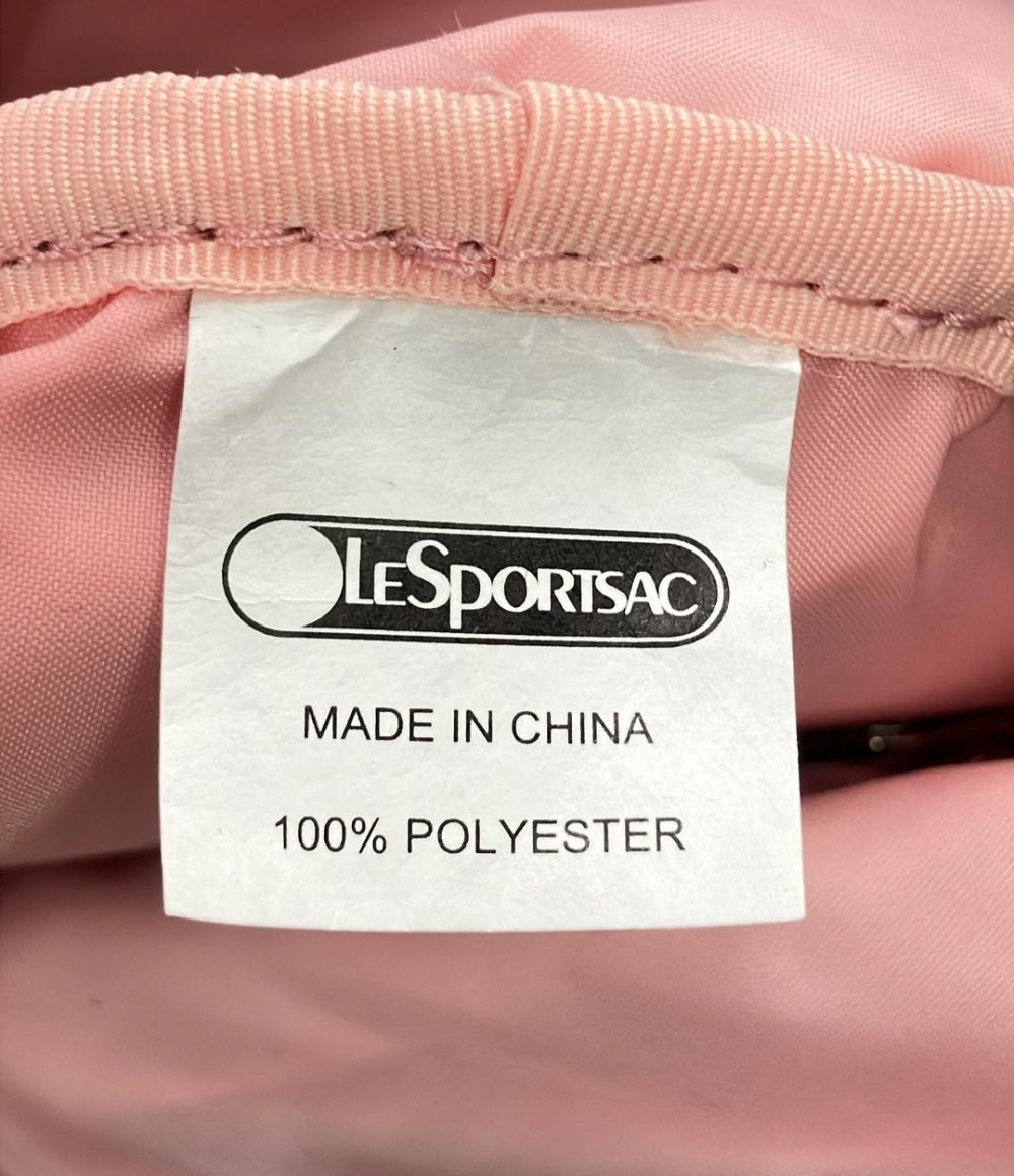 美品 LeSportsac ショルダーバッグ 2WAY 肩掛け 斜め掛け ポリエステル レディース レスポートサック