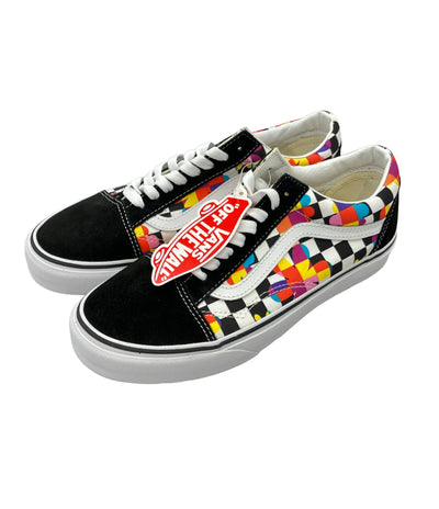 美品 VANS ローカットスニーカー Old Skool フローラル チェッカーボード ユニセックス SIZE 25.0 (XL) バンズ
