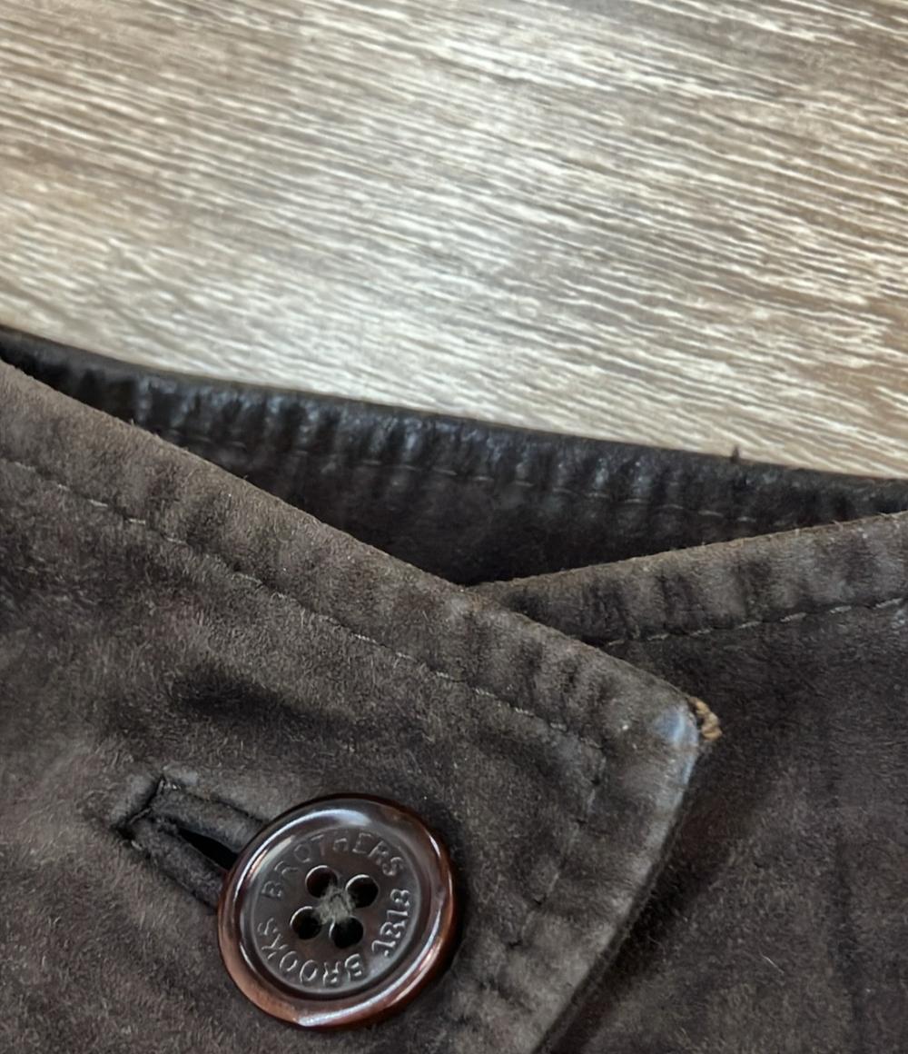 Brooks Brothers ラムレザースエード シャツジャケット オーバーサイズ