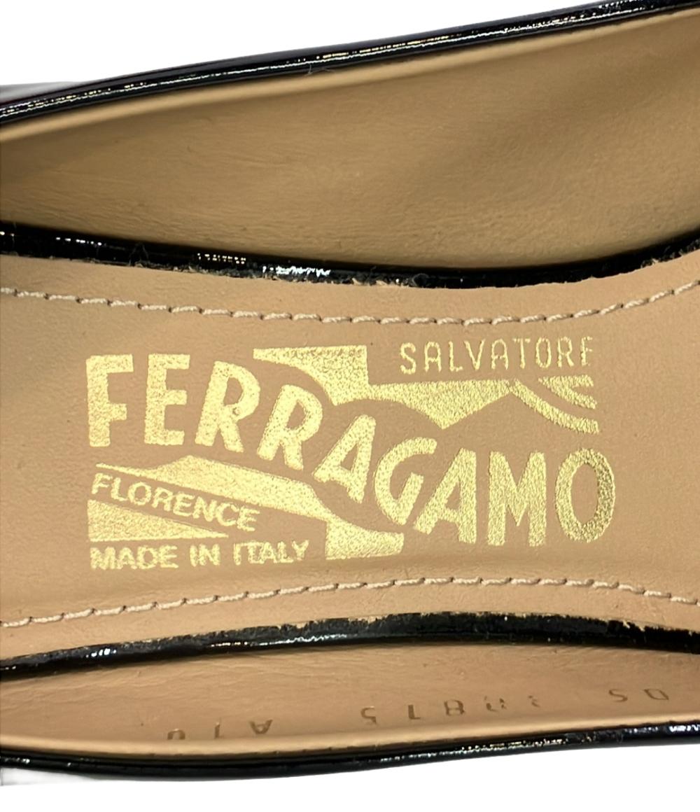美品 サルヴァトーレフェラガモ ポインテッドトゥパンプス ハイヒール