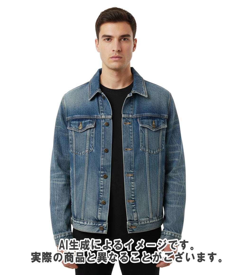 SAINT LAURENT デニムジャケット 2017AW ヴィンテージ加工 フラミンゴ 587541 メンズ SIZE XL サンローラン