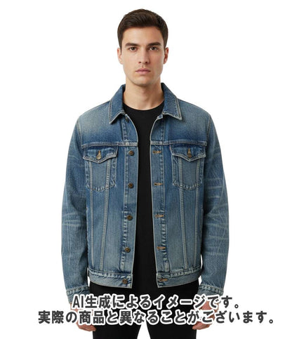 SAINT LAURENT デニムジャケット 2017AW ヴィンテージ加工 フラミンゴ 587541 メンズ SIZE XL サンローラン