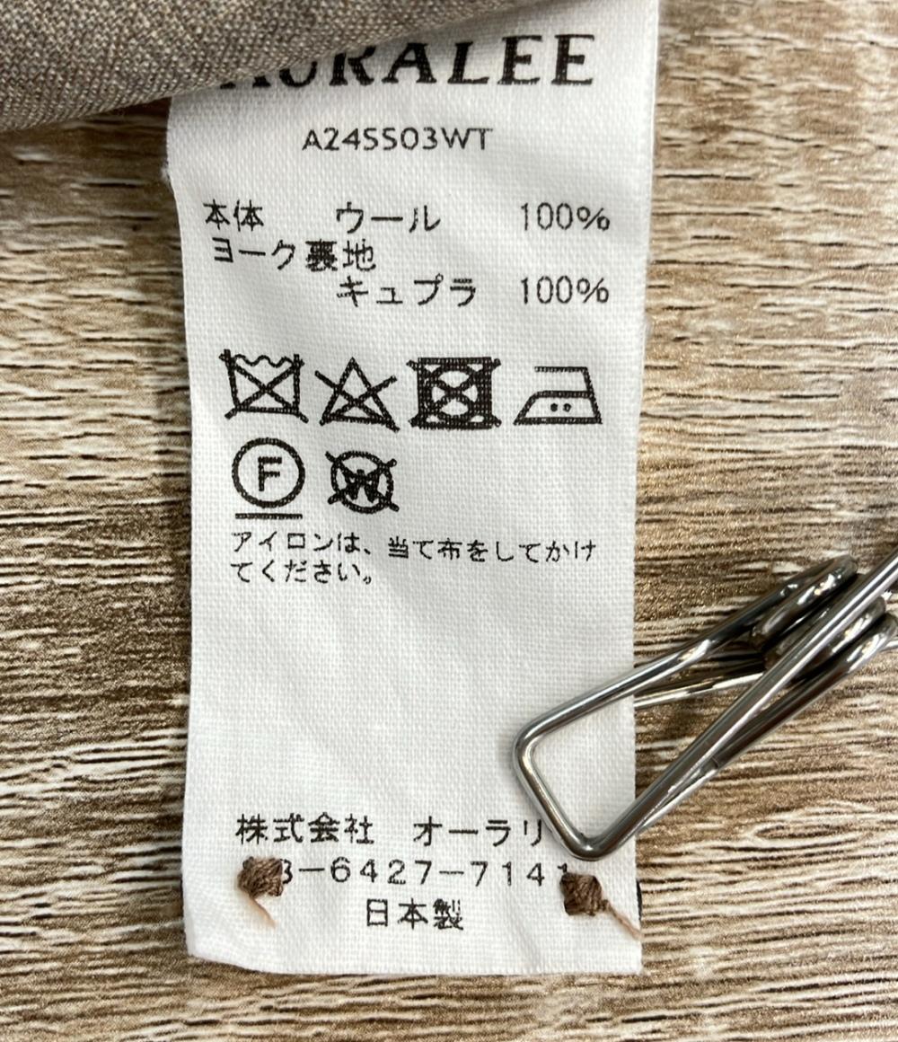 AURALEE 長袖シャツ 24SS トラッド&ベーシック SUPER FINE TROPICAL WOOL A245503WT メンズ SIZE 3 (L) オーラリー